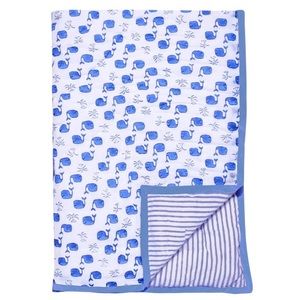 ROLLER RABBIT MOBY WHALE BABY QUILT